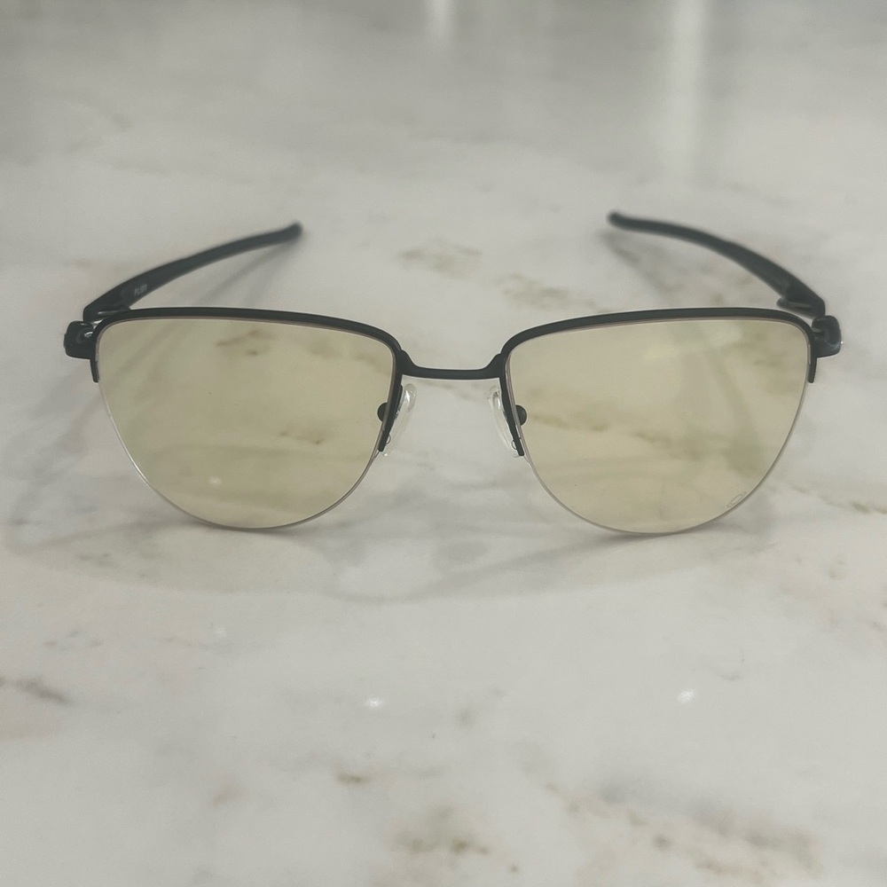 Oakley Stylish Black and Gold Sunglasses